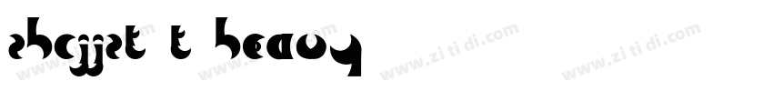 ZHCJJZT_T Heavy字体转换